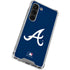 MLB Atlanta Braves - Solid Distressed Galaxy S23 Clear Case