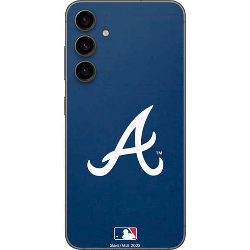 MLB Atlanta Braves - Solid Distressed Galaxy S23 FE Skin