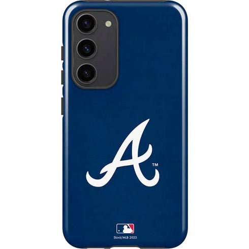 MLB Atlanta Braves - Solid Distressed Galaxy S23 Plus Pro Case