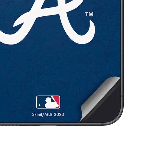 MLB Atlanta Braves - Solid Distressed Galaxy S23 Plus Skin