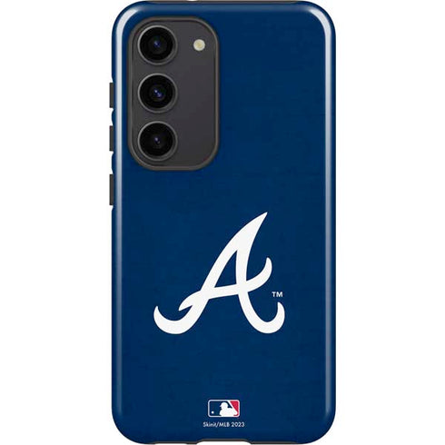 MLB Atlanta Braves - Solid Distressed Galaxy S23 Pro Case