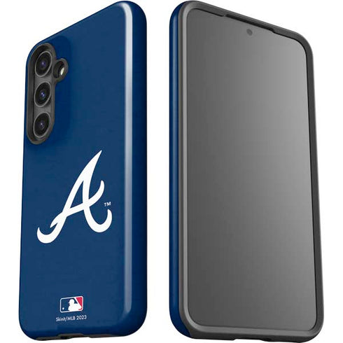 MLB Atlanta Braves - Solid Distressed Galaxy S24 Impact Case
