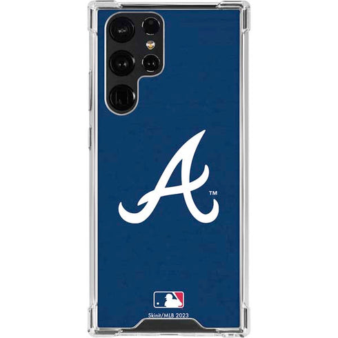 MLB Atlanta Braves - Solid Distressed Galaxy S24 Ultra Clear Case