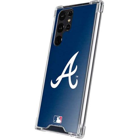 MLB Atlanta Braves - Solid Distressed Galaxy S24 Ultra Clear Case