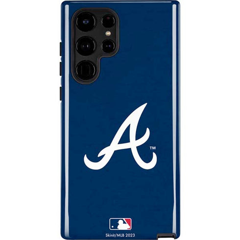 MLB Atlanta Braves - Solid Distressed Galaxy S24 Ultra Impact Case