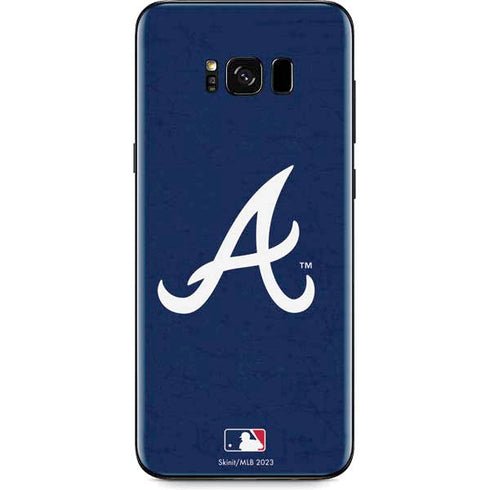 MLB Atlanta Braves - Solid Distressed Galaxy S8 Plus Skin