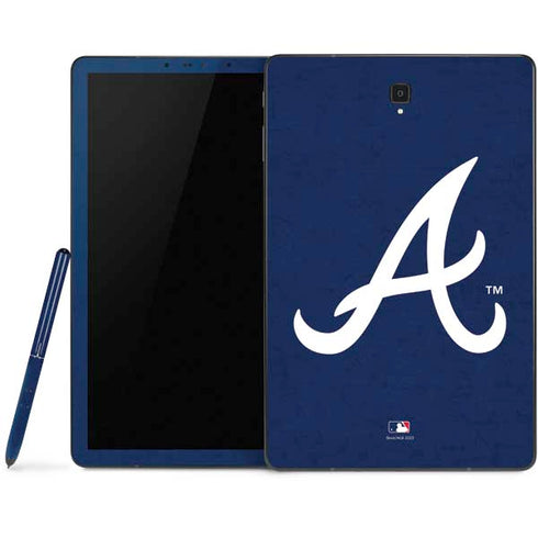 MLB Atlanta Braves - Solid Distressed Samsung Galaxy Tab Skin