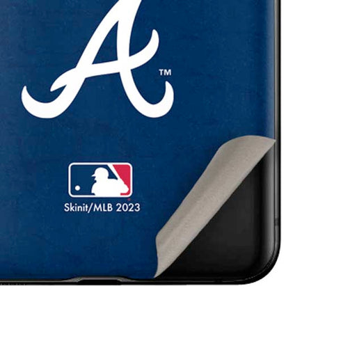MLB Atlanta Braves - Solid Distressed Galaxy Z Flip Skin