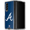 MLB Atlanta Braves - Solid Distressed Galaxy Z Fold4 5G Clear Case