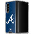 MLB Atlanta Braves - Solid Distressed Galaxy Z Fold4 5G Clear Case