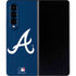 MLB Atlanta Braves - Solid Distressed Galaxy Z Fold4 5G Skin