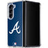 MLB Atlanta Braves - Solid Distressed Galaxy Z Fold5 5G Clear Case