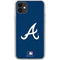 MLB Atlanta Braves - Solid Distressed iPhone 11 Clear Case
