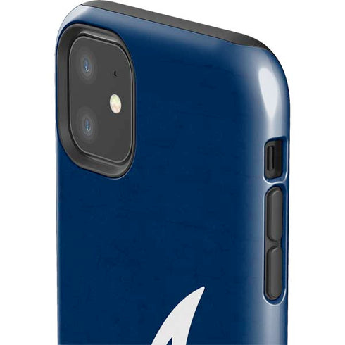 MLB Atlanta Braves - Solid Distressed iPhone 11 Impact Case