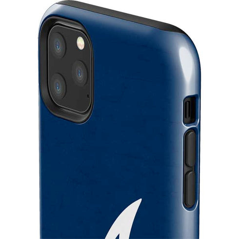 MLB Atlanta Braves - Solid Distressed iPhone 11 Pro Max Impact Case