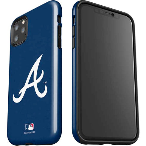 MLB Atlanta Braves - Solid Distressed iPhone 11 Pro Max Impact Case