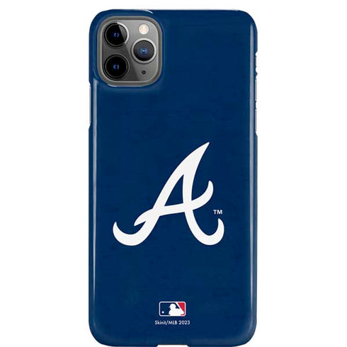 MLB Atlanta Braves - Solid Distressed iPhone 11 Pro Max Lite Case