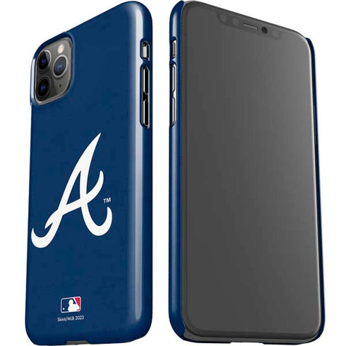 MLB Atlanta Braves - Solid Distressed iPhone 11 Pro Max Lite Case