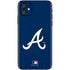 MLB Atlanta Braves - Solid Distressed iPhone 11 Skin