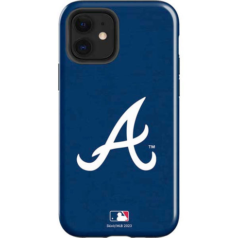 MLB Atlanta Braves - Solid Distressed iPhone 12 Impact Case