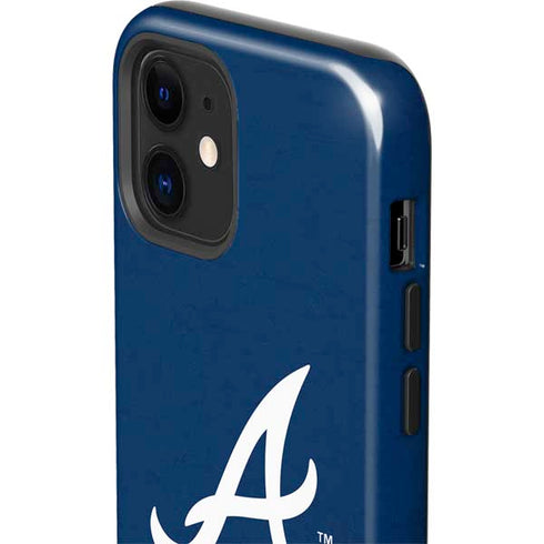 MLB Atlanta Braves - Solid Distressed iPhone 12 Impact Case