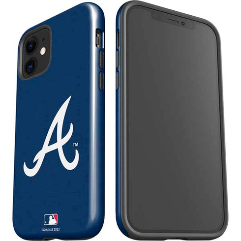 MLB Atlanta Braves - Solid Distressed iPhone 12 Impact Case