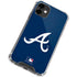 MLB Atlanta Braves - Solid Distressed iPhone 12 Mini Clear Case