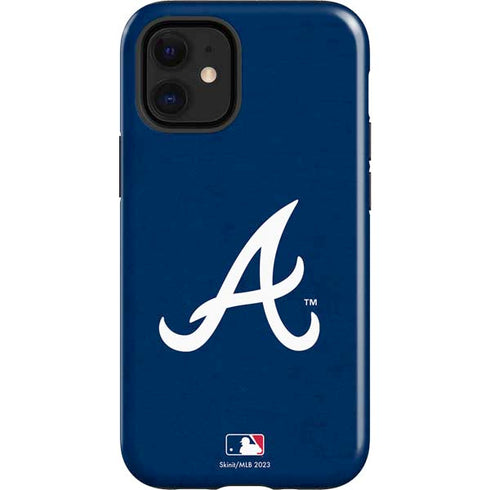 MLB Atlanta Braves - Solid Distressed iPhone 12 Mini Impact Case