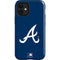 MLB Atlanta Braves - Solid Distressed iPhone 12 Mini Impact Case