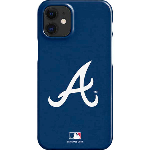 MLB Atlanta Braves - Solid Distressed iPhone 12 Mini Lite Case
