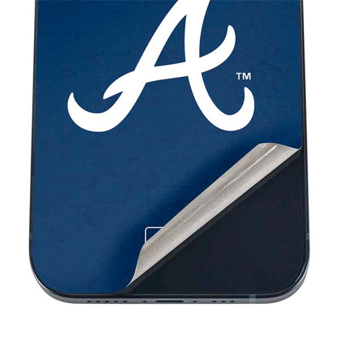 MLB Atlanta Braves - Solid Distressed iPhone 12 Mini Skin