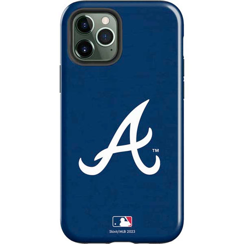 MLB Atlanta Braves - Solid Distressed iPhone 12 Pro Impact Case