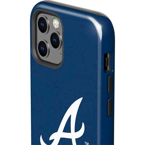 MLB Atlanta Braves - Solid Distressed iPhone 12 Pro Impact Case