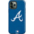 MLB Atlanta Braves - Solid Distressed iPhone 12 Pro Max Impact Case