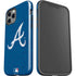 MLB Atlanta Braves - Solid Distressed iPhone 12 Pro Max Impact Case