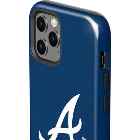 MLB Atlanta Braves - Solid Distressed iPhone 12 Pro Max Impact Case
