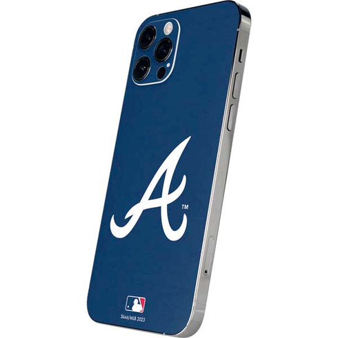 MLB Atlanta Braves - Solid Distressed iPhone 12 Pro Skin