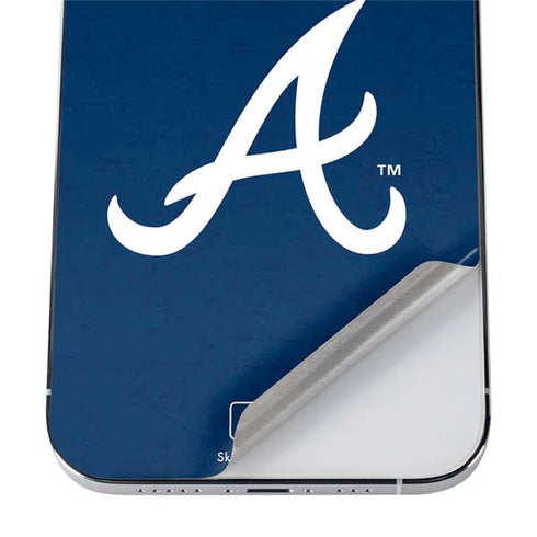 MLB Atlanta Braves - Solid Distressed iPhone 12 Pro Skin