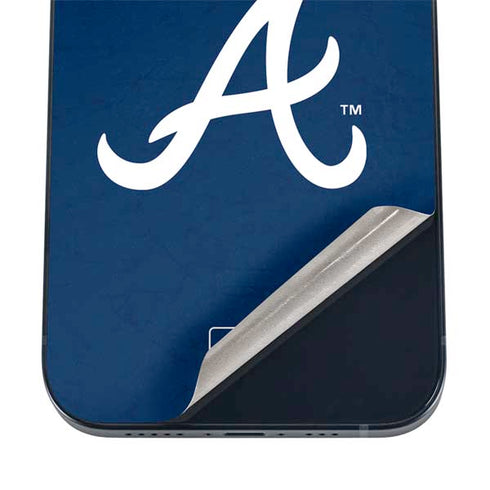 MLB Atlanta Braves - Solid Distressed iPhone 12 Skin