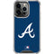 MLB Atlanta Braves - Solid Distressed iPhone 13 Pro Clear Case