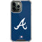 MLB Atlanta Braves - Solid Distressed iPhone 13 Pro Max Clear Case