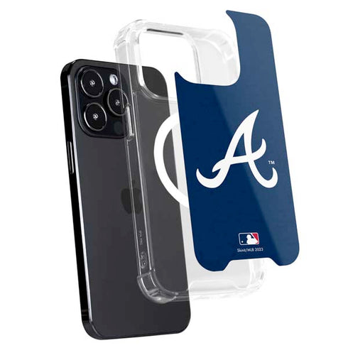 MLB Atlanta Braves - Solid Distressed iPhone 13 Pro Max MagSafe Case