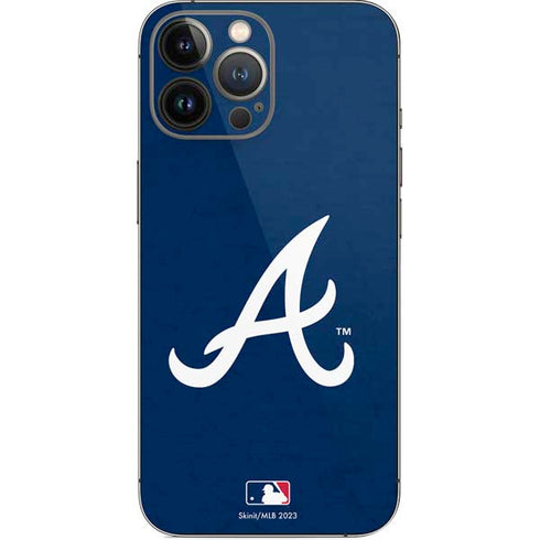 MLB Atlanta Braves - Solid Distressed iPhone 13 Pro Max Skin