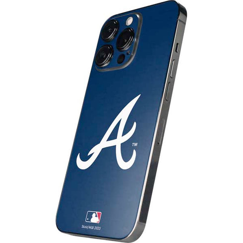 MLB Atlanta Braves - Solid Distressed iPhone 13 Pro Max Skin