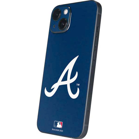 MLB Atlanta Braves - Solid Distressed iPhone 14 Plus Skin