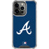 MLB Atlanta Braves - Solid Distressed iPhone 14 Pro Clear Case