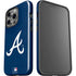 MLB Atlanta Braves - Solid Distressed iPhone 14 Pro Impact Case