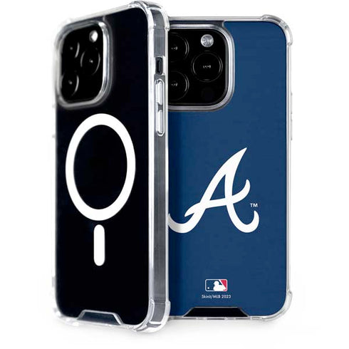 MLB Atlanta Braves - Solid Distressed iPhone 14 Pro MagSafe Case