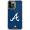 MLB Atlanta Braves - Solid Distressed iPhone 14 Pro Max Clear Case