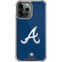 MLB Atlanta Braves - Solid Distressed iPhone 14 Pro Max Clear Case
